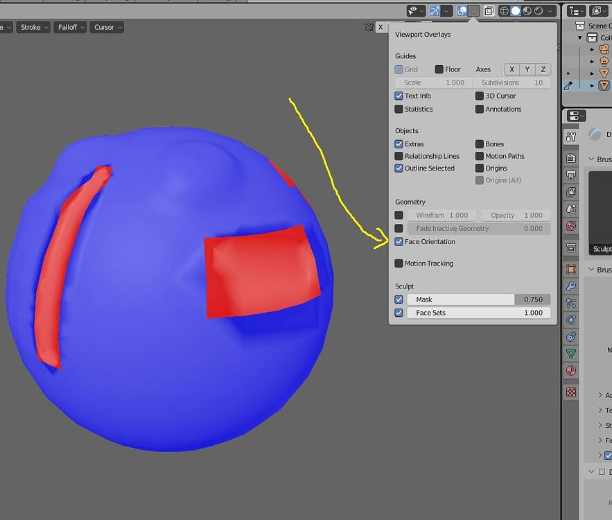 Black face in sculpt mode - Modeling - Blender Artists Community