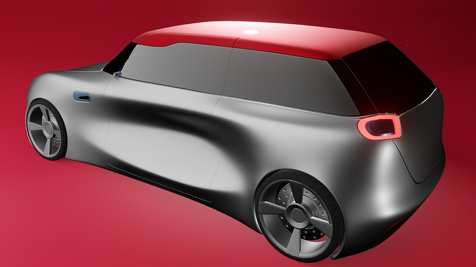 concept styled electric hatchback 1-09