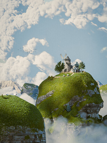 Rounded Mountaintops-