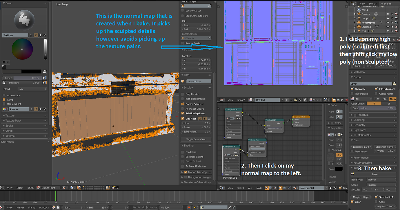 Normal Map Cycles Baking Help - Materials and Textures - Blender ...