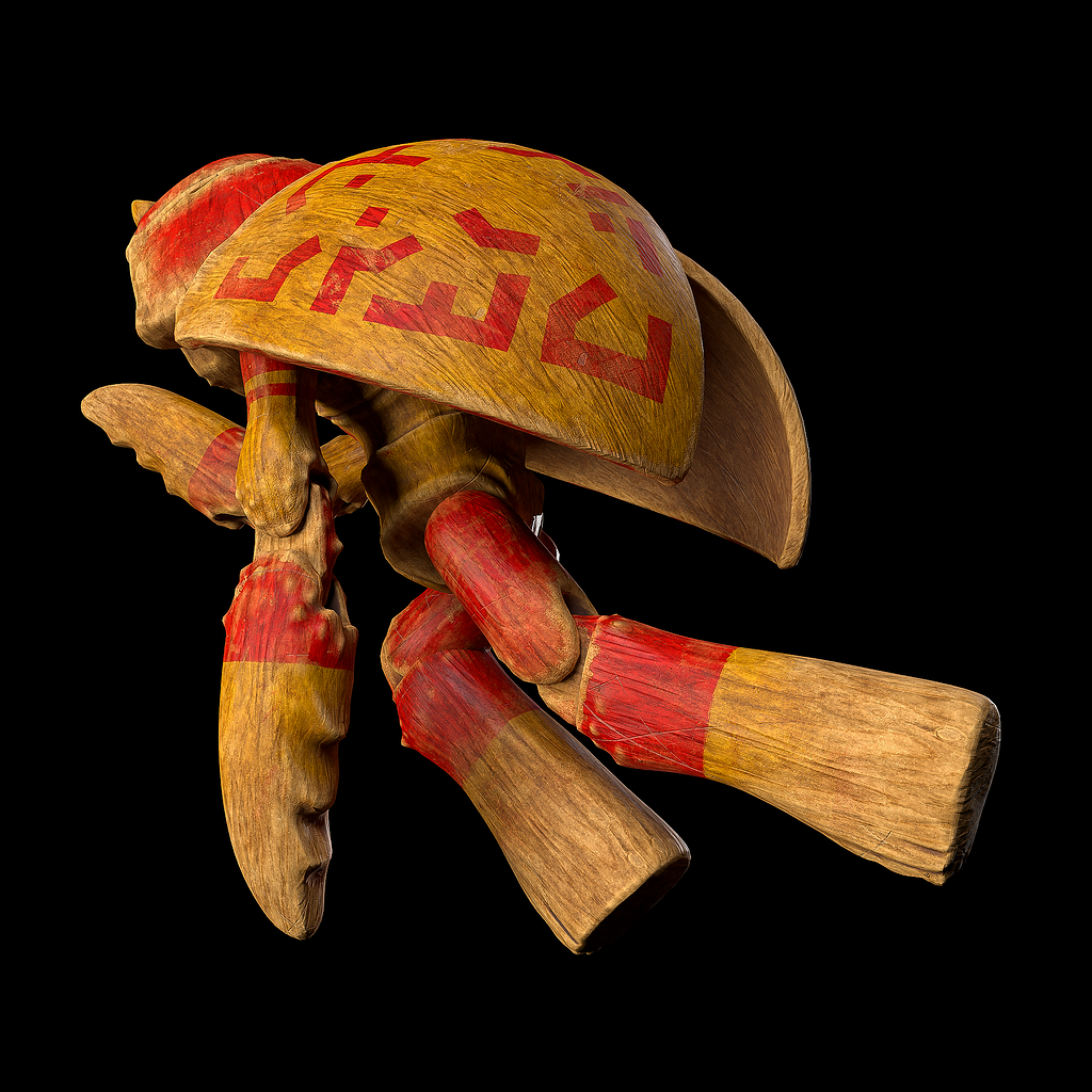 Bugman ancient wooden toy - Finished Projects - Blender Artists Community