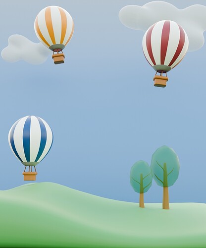 Air Balloon Scene_Render