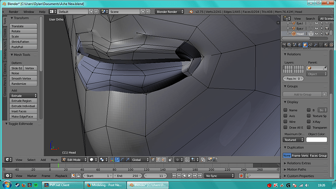 Lips turn weird shade - Modeling - Blender Artists Community