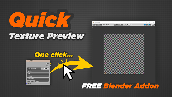 Quick Texture Preview - Free Blender Addon - Released Scripts and ...