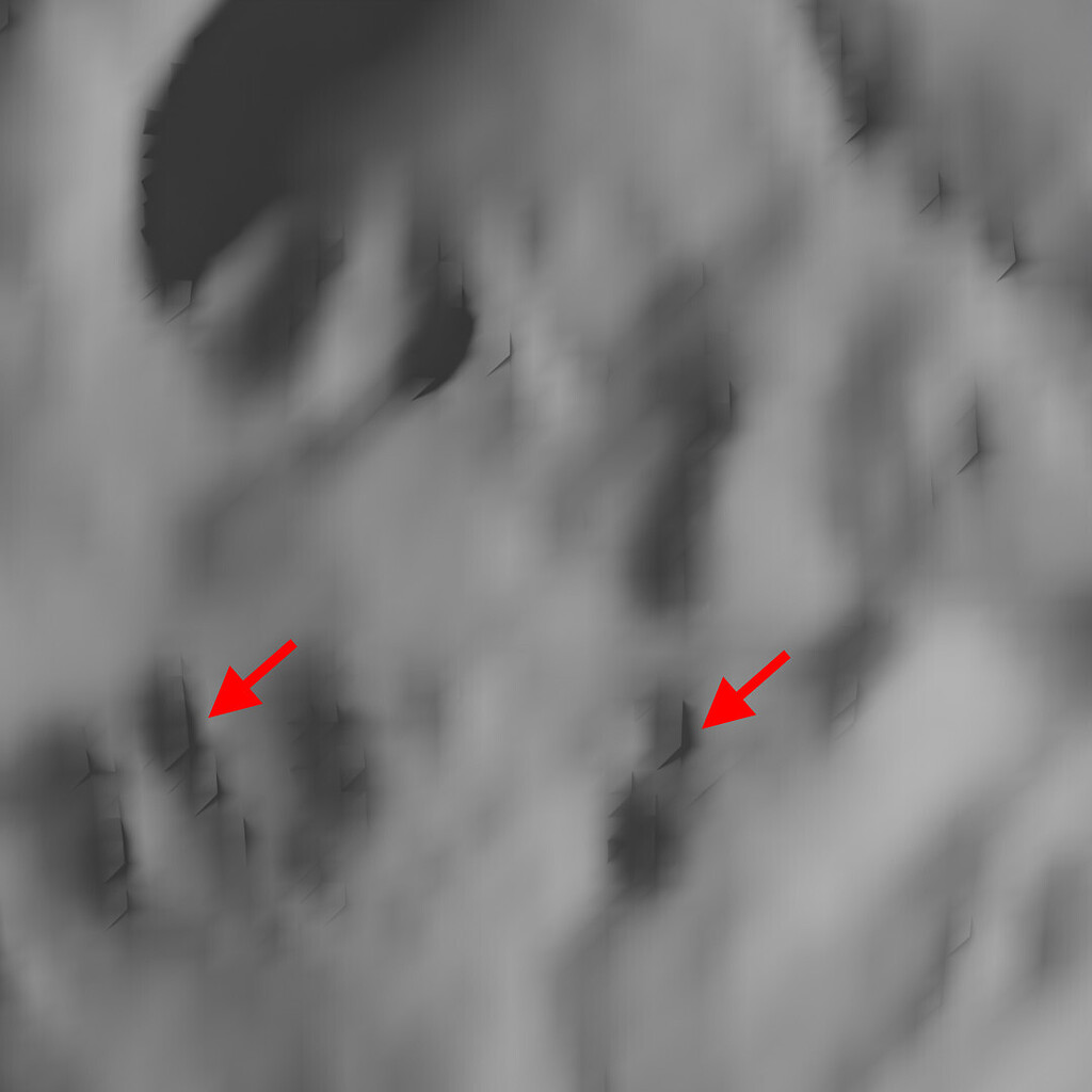 Displace modifier and artifacts in the mesh - Materials and Textures ...