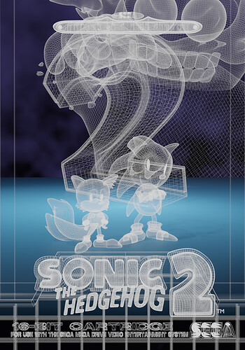 Sonic the Hedgehog 2 - Box Art - Finished Projects - Blender Artists  Community