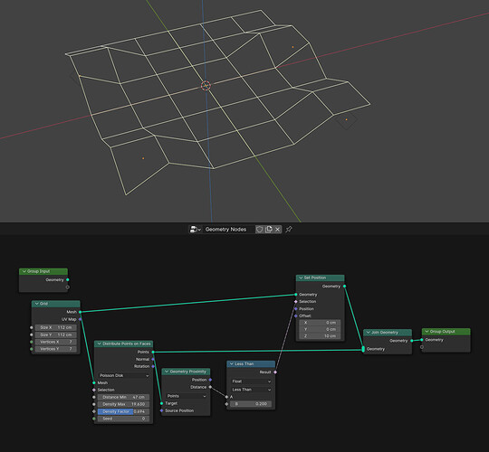 GeoNodes - How to select vertex based on proximity to points - Modeling ...