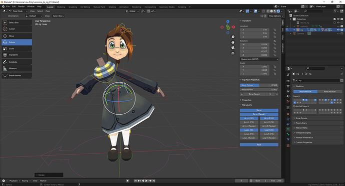 Missing Head Control on Modified Rigify Rig - Animation and Rigging ...