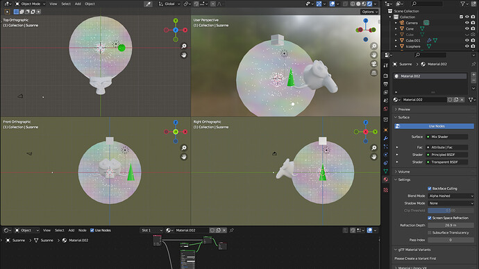 Transparency shader help in Eevee - Materials and Textures - Blender ...