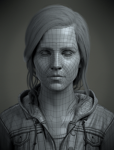 Clay-Wireframe-Render