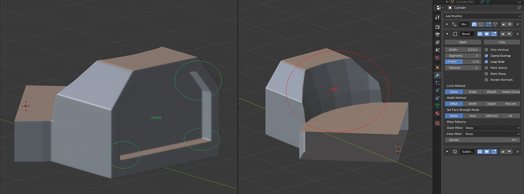 Smoothing problem with subsurf - Modeling - Blender Artists Community