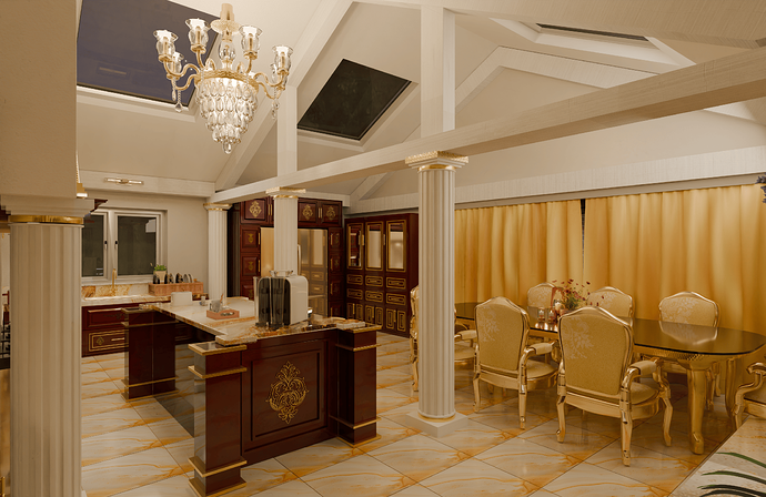 modern & victorian kitchen
