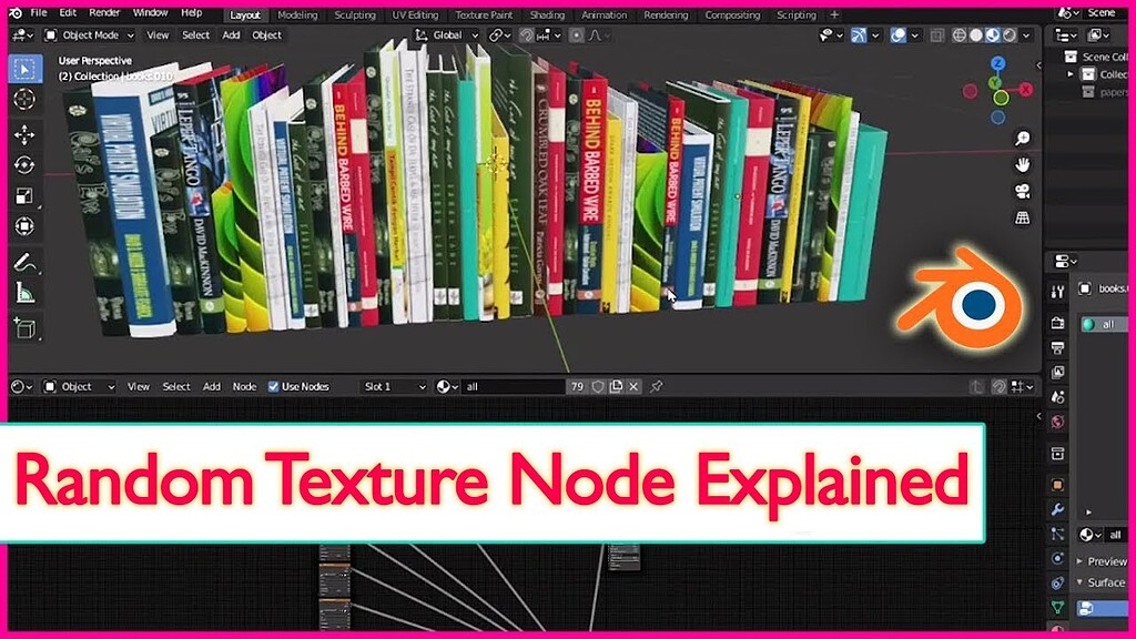 Node to Pick Random Image Texture from set /Randomly Apply 100 Textures ...