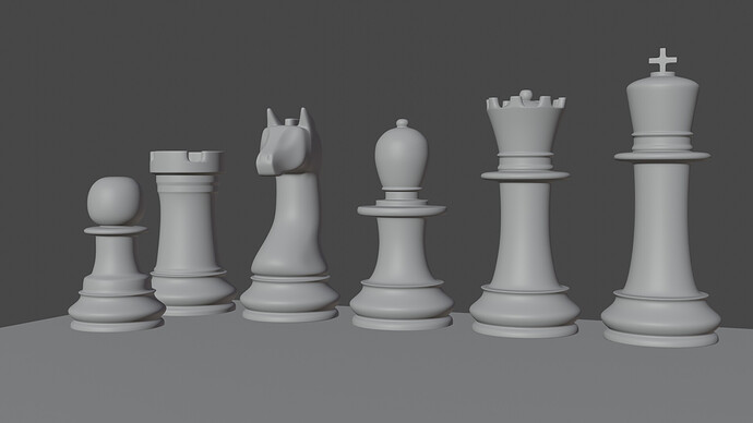 Chess set blank