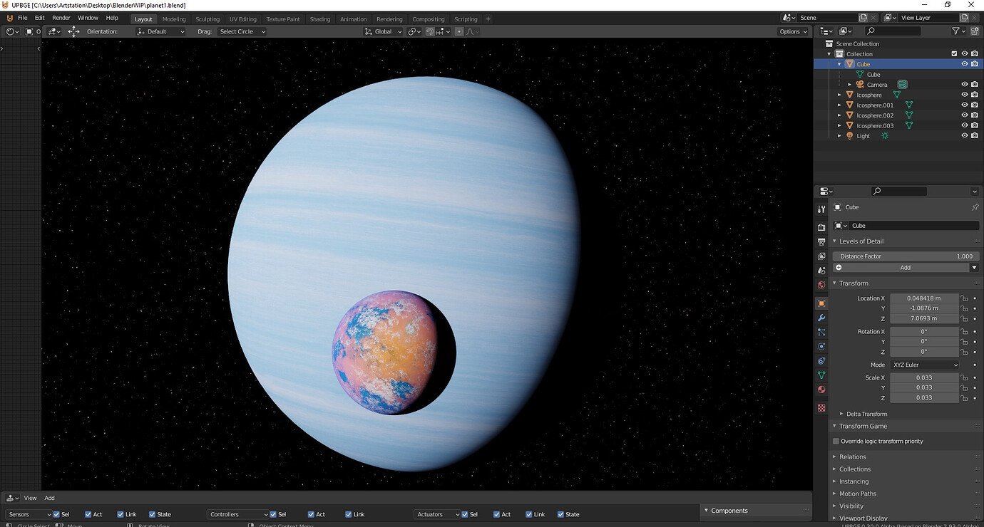 Procedural planet and Moon Textures - Works in Progress - Blender ...