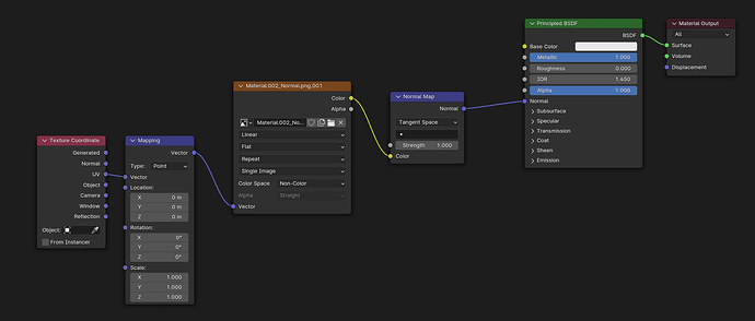 Shader nodes setup