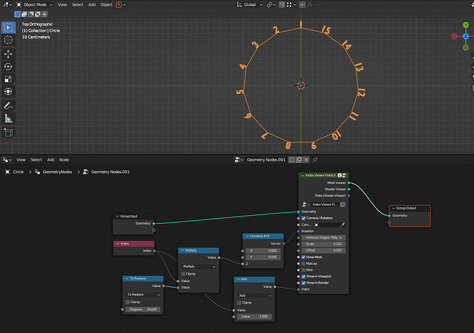 Numbers in a full circle - Modeling - Blender Artists Community