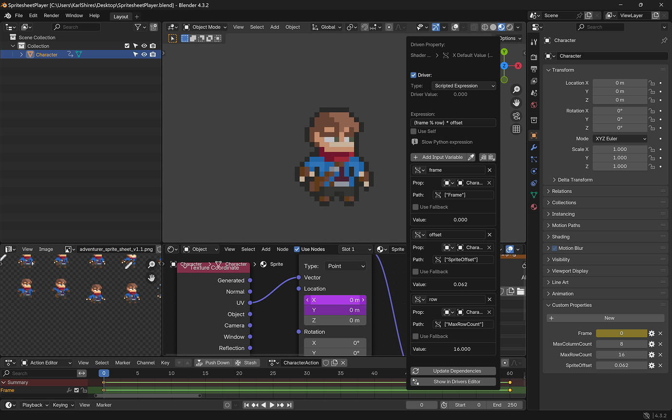 How can play a sprite sheet - Materials and Textures - Blender Artists ...