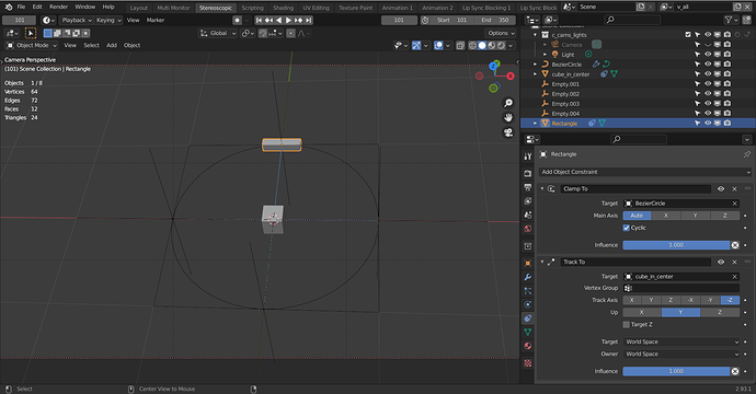 How to automatically set an object's location in the center of a Bezier ...