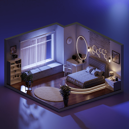 bedroom night