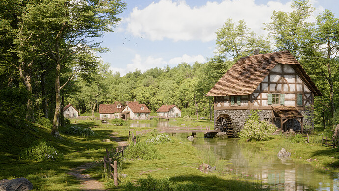 The Old Mill by the Stream Unedited 4K