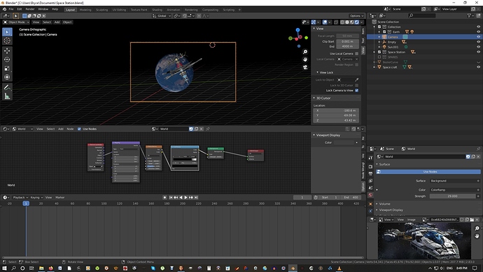 Blender screen