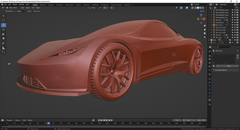 blender car modeling bmw