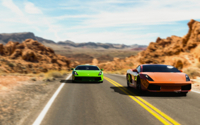 Lamborghini In The Desert - Finished Projects - Blender Artists Community