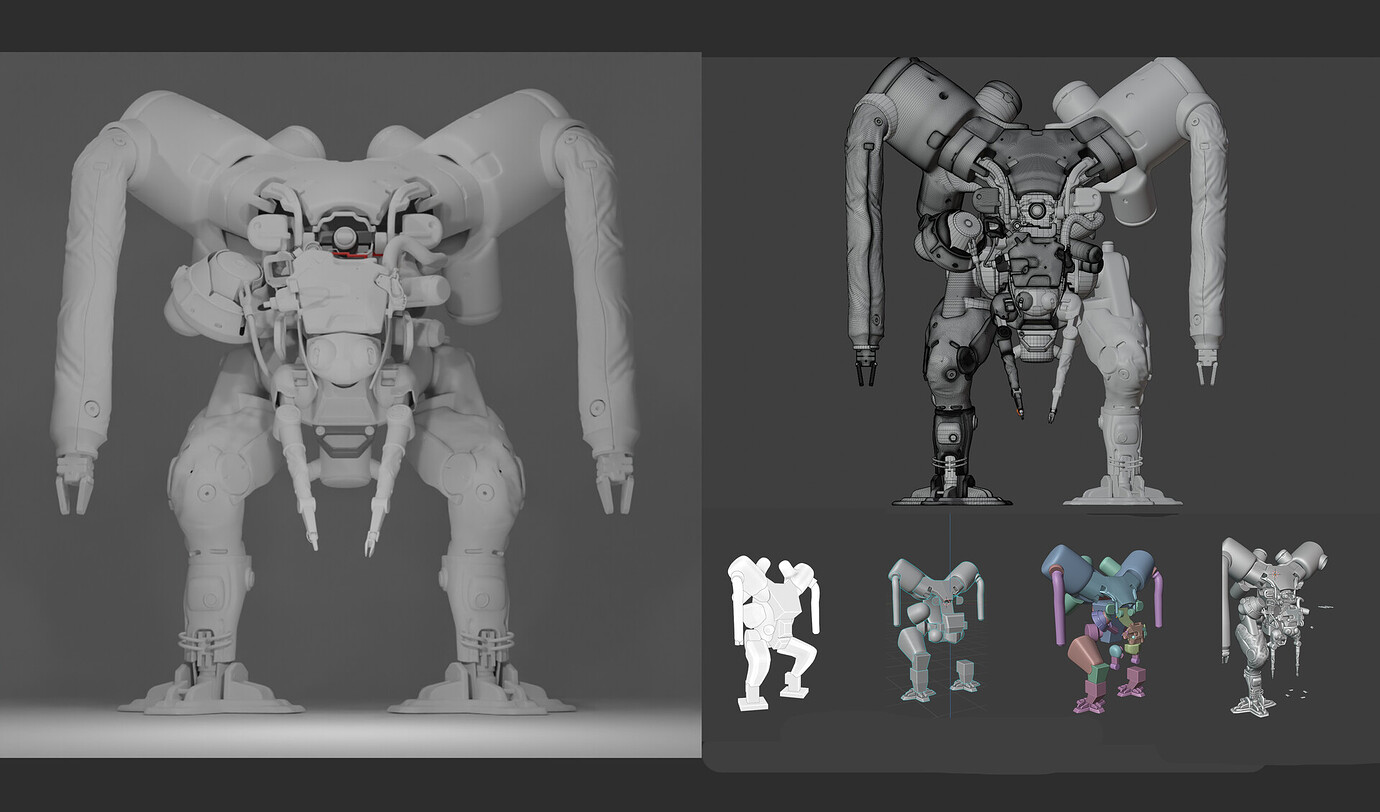 Game ready lowpoly model 