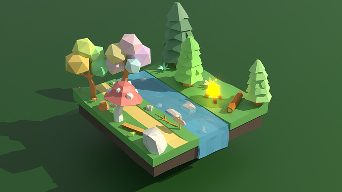 Low Poly World 1 improved