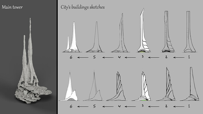 buildings sketches