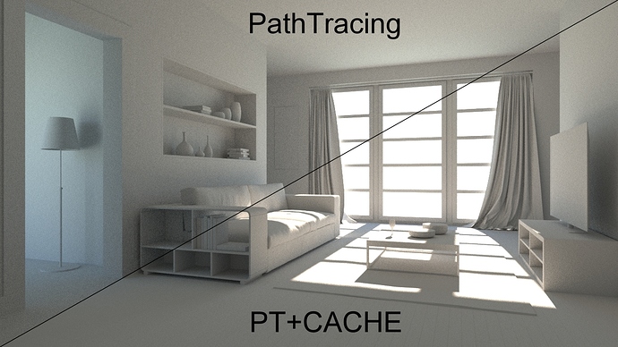 pathtracingVScache