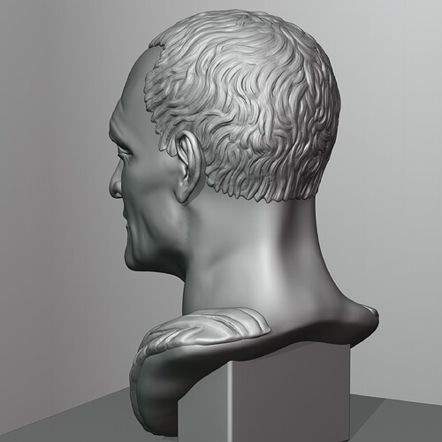 Roman Bust Statue Sculpt 16