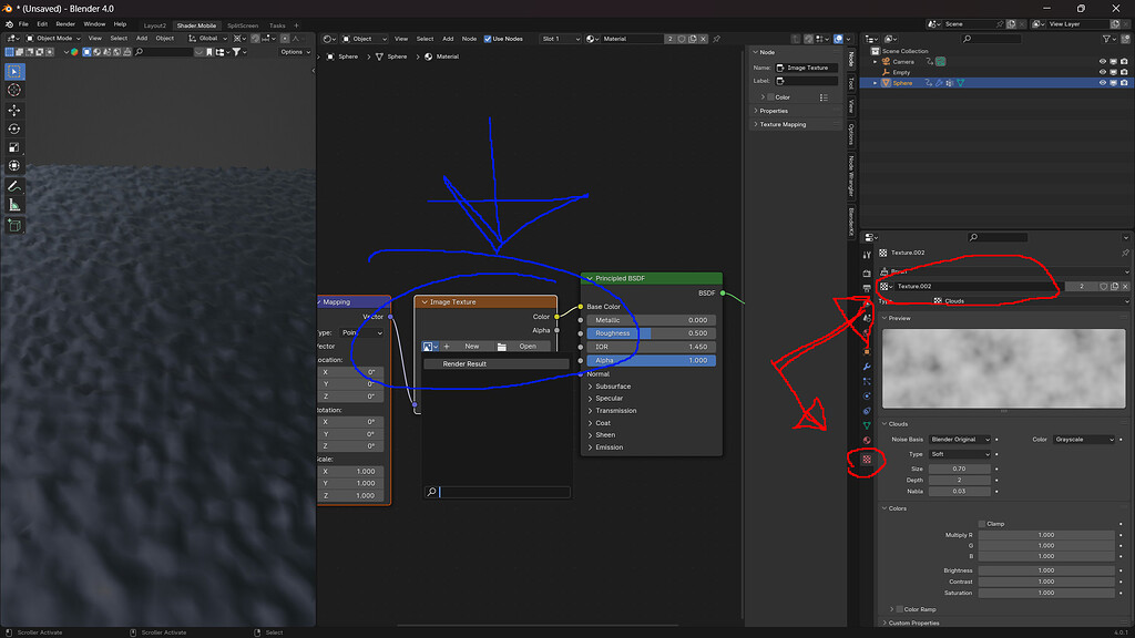 Properties Texture to Image Texture - Materials and Textures - Blender ...