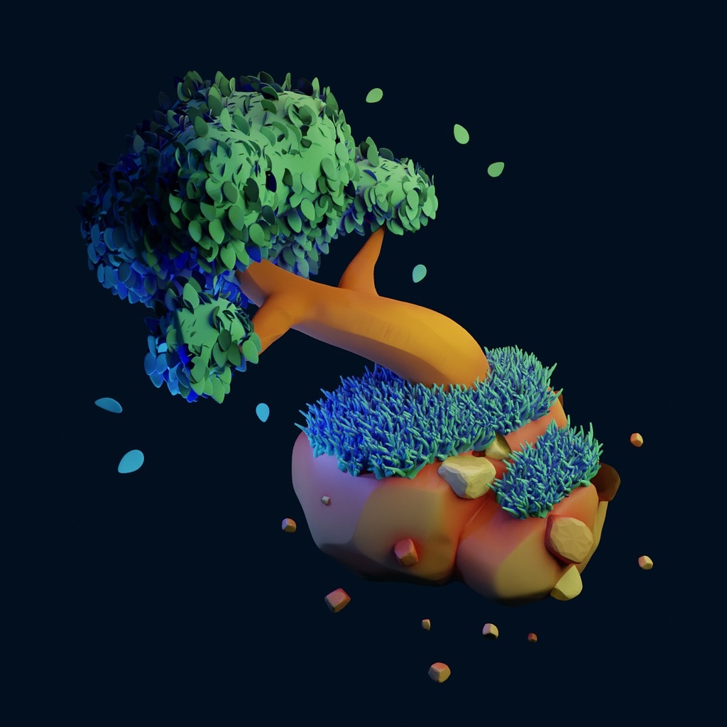 Stylized enchanted tree - Finished Projects - Blender Artists Community