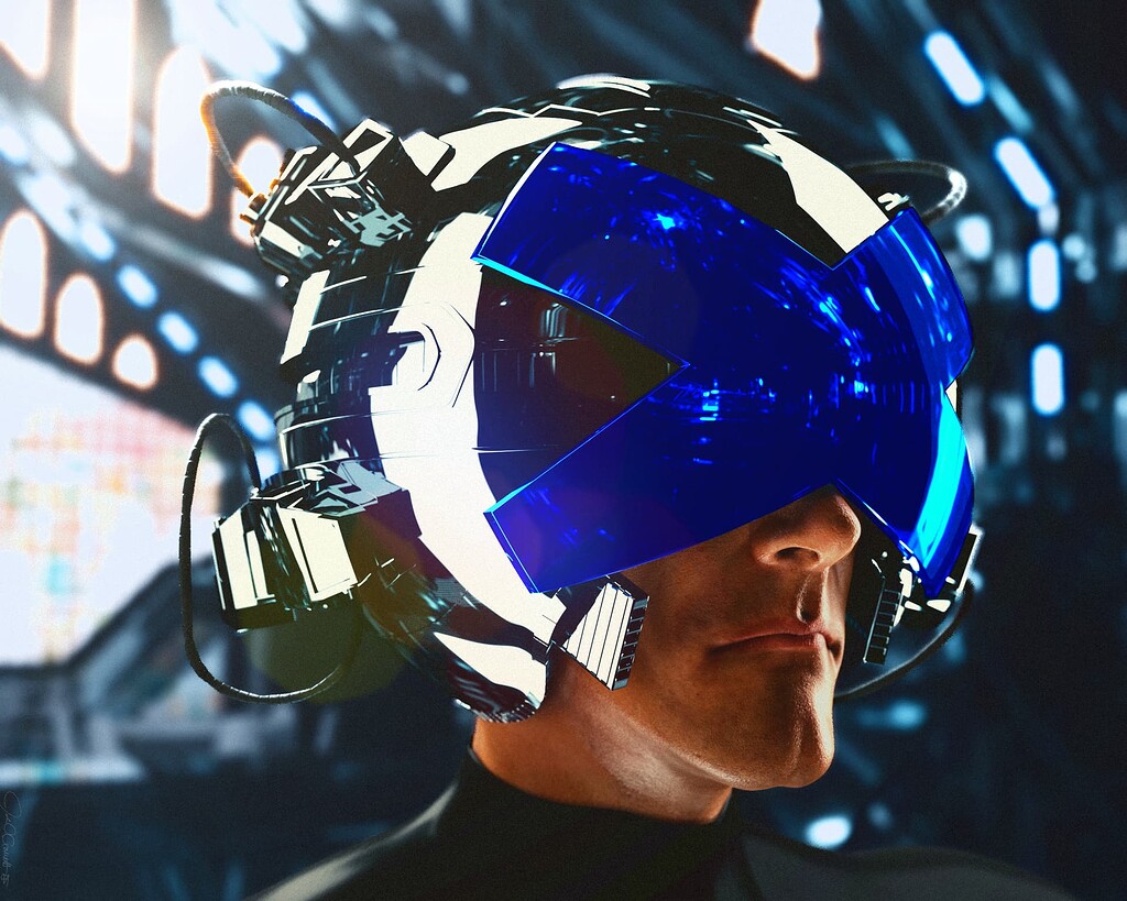 Professor X Cerebro Helmet - Finished Projects - Blender Artists Community