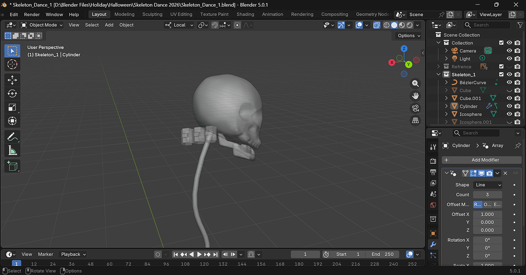 Array modifier won't work on a cylinder - Modeling - Blender Artists ...