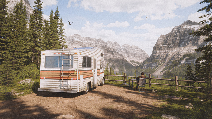 Are We There Yet - RV Scene Shot1 Retro 4K