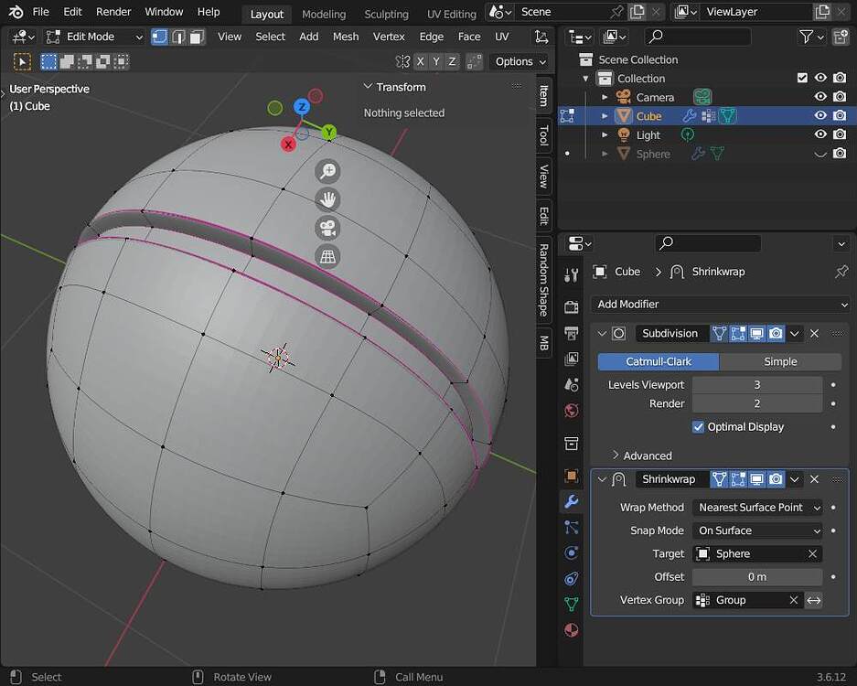 Shrink warp projection artifacts - Modeling - Blender Artists Community