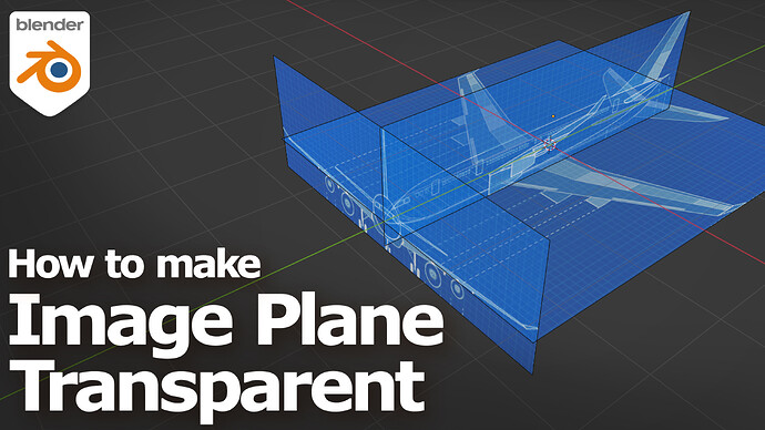 blender how to make reference image plane transparent YT