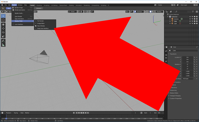 Blender 2.8 - disable Render in new window? - Lighting and Rendering ...
