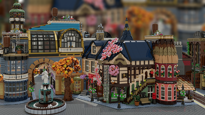 Lego Wilvict steampunk victorian city block