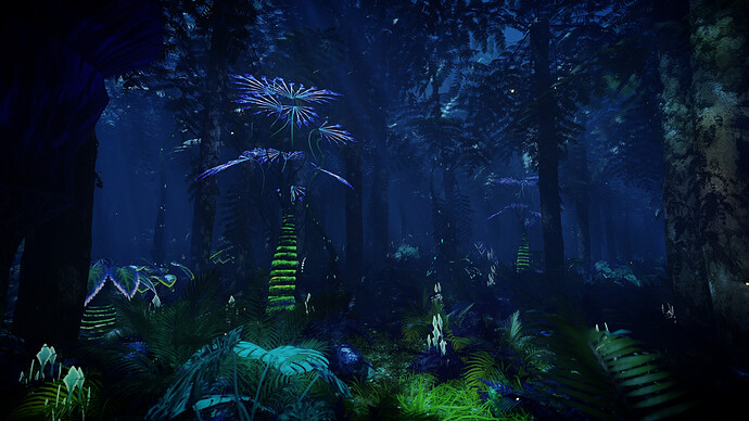 Alien Forest or Jungle Night Version
