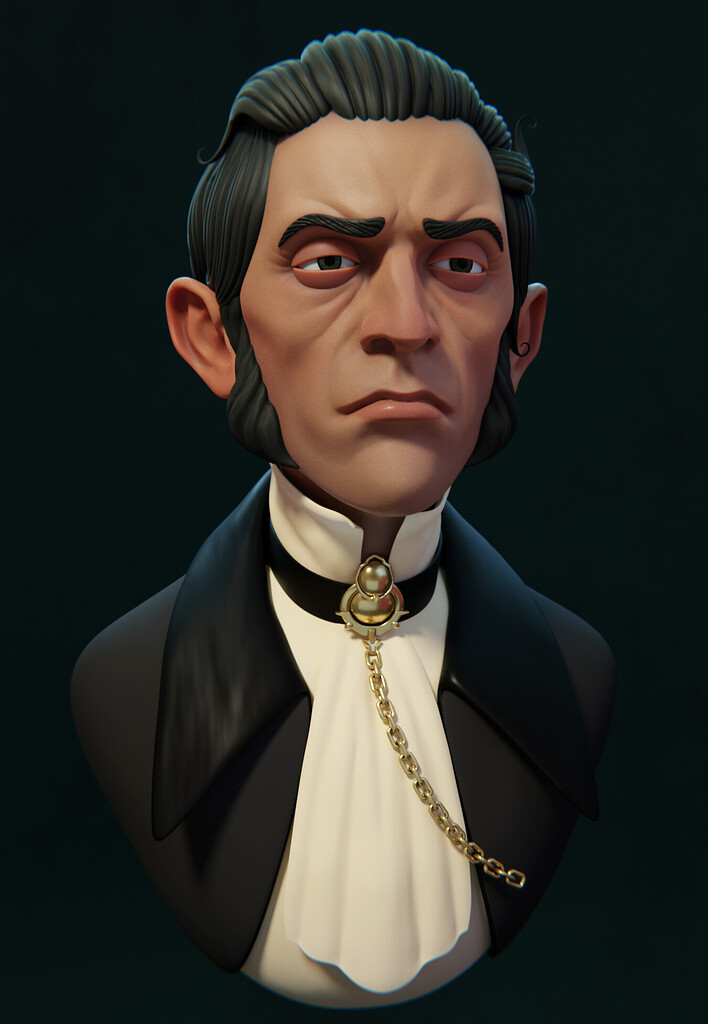 Portrait Study Based On Dishonored Concept Art Finished Projects Blender Artists Community