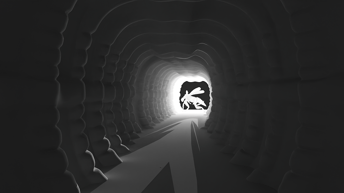 Blockout mit Licht