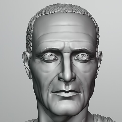 Roman Bust Statue Sculpt 11