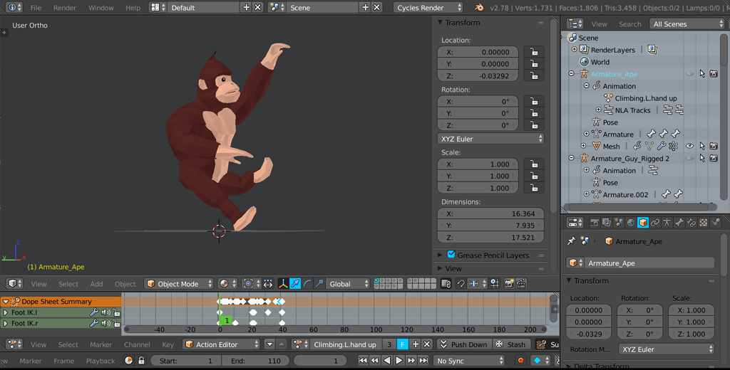 Animation Distorted On Frame 1 - Animation And Rigging - Blender ...