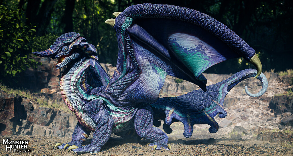 Monster Hunter : Chameleos in wilds - Finished Projects - Blender
