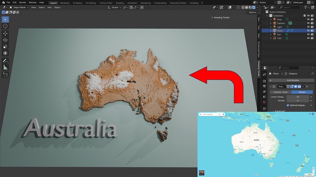 How to turn any 2d google map into 3d terrain map - Tutorials, Tips and ...