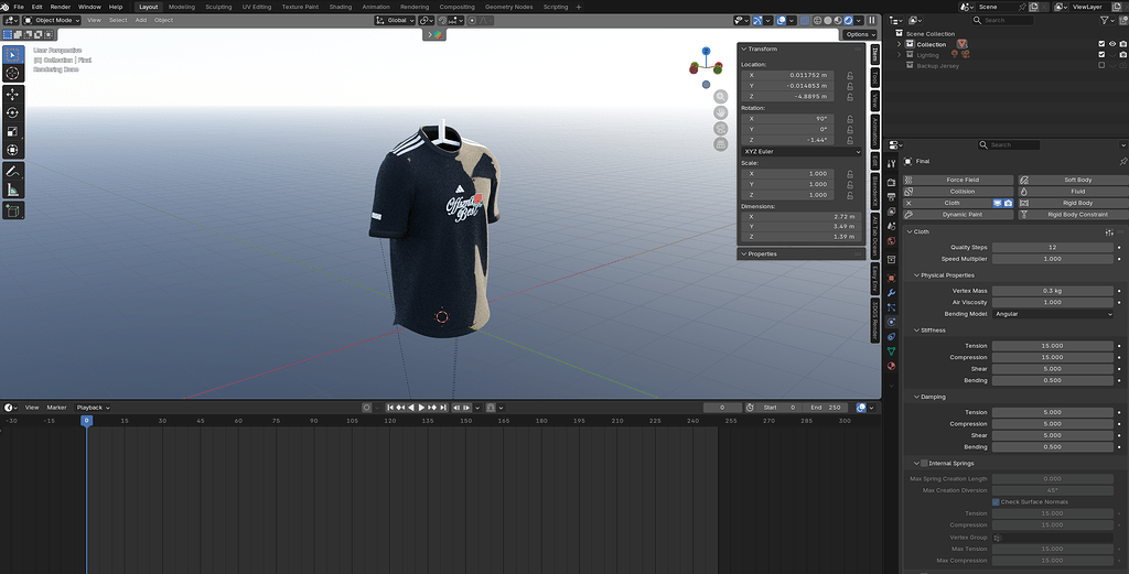 Help with SImple Cloth Simulation - Animation and Rigging - Blender ...